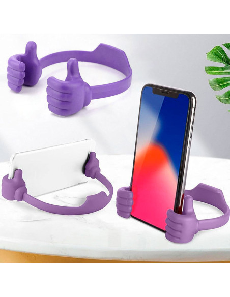 Soporte Celular Manos con Like Lila al Mayoreo | LHESH