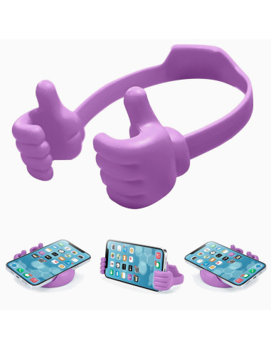 Soporte Celular Manos con Like Lila al Mayoreo | LHESH