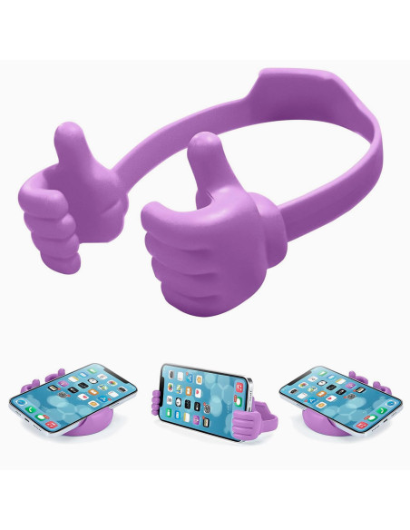 Soporte Celular Manos con Like Lila al Mayoreo | LHESH