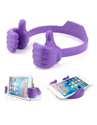 Soporte Celular Manos con Like Lila al Mayoreo | LHESH