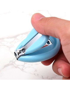 Cortaúñas Ergonómico para Bebé Azul al Mayoreo | LHESH 2