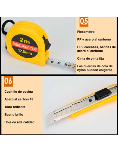 Kit de Herramientas Manuales con Estuche al Mayoreo | LHESH