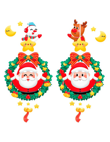 Vinil Navideño Santa con Corona al Mayoreo | LHESH