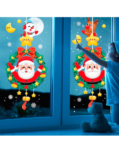 Vinil Navideño Santa con Corona al Mayoreo | LHESH