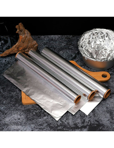 Papel Aluminio en Rollo 5 m x 30 cm al Mayoreo | LHESH