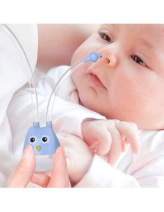 Aspirador Nasal Manual para Bebé Azul al Mayoreo | LHESH 2