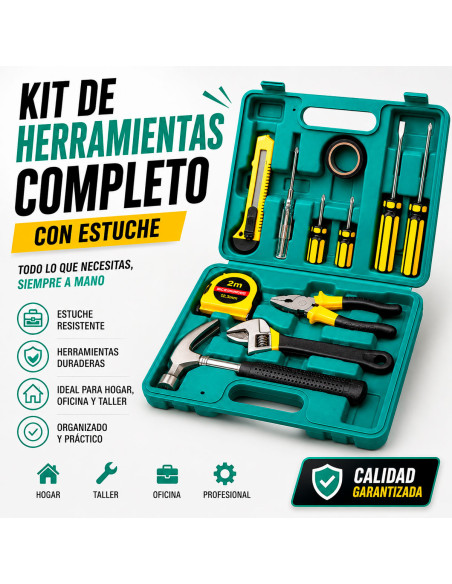 Kit de Herramientas Manuales con Estuche al Mayoreo | LHESH