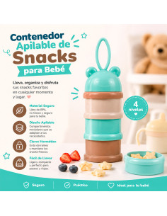 Contenedor Apilable de Snacks para Bebé al Mayoreo | LHESH