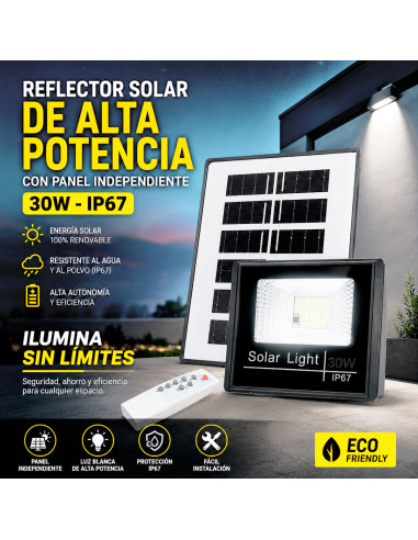 Reflector Solar con Panel Independiente al Mayoreo | LHESH