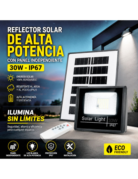 Reflector Solar con Panel Independiente al Mayoreo | LHESH