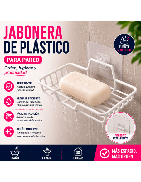 Jabonera de Plástico para Pared al Mayoreo | LHESH