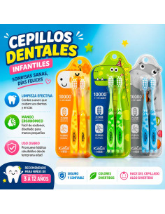 Cepillos Dentales Infantiles Set de 2 al Mayoreo | LHESH