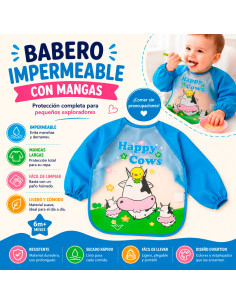 Babero Impermeable con Mangas Vacas al Mayoreo | LHESH