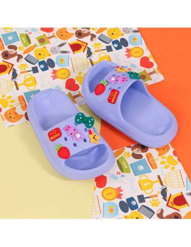 Sandalias Slide para Niñas con Dijes al Mayoreo | LHESH