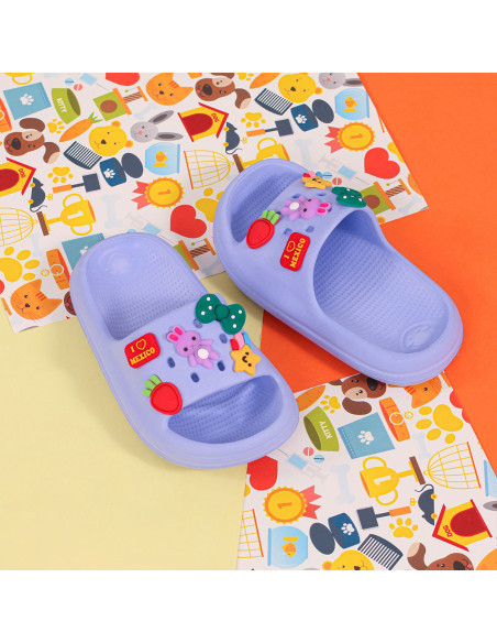 Sandalias Slide para Niñas con Dijes al Mayoreo | LHESH