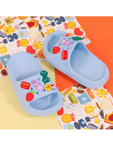 Sandalias Slide para Niñas con Dijes al Mayoreo | LHESH