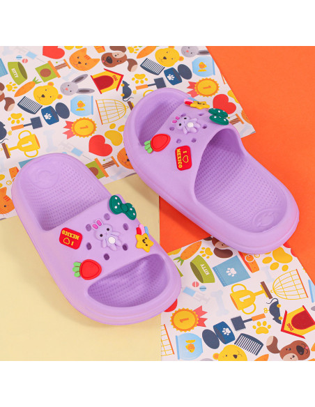 Sandalias Slide para Niñas con Dijes al Mayoreo | LHESH