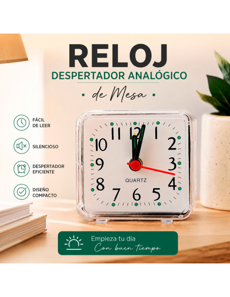 Reloj Despertador Analógico Compacto al Mayoreo | LHESH