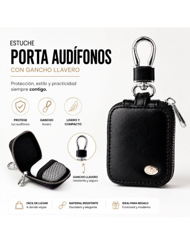 Estuche Porta Audífonos con Llavero al Mayoreo | LHESH