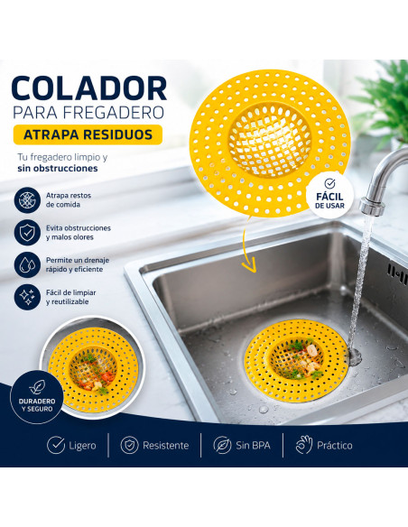 Colador de Plástico para Fregadero al Mayoreo | LHESH