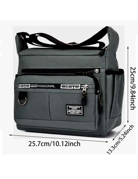 Bolsa Bandolera Unisex Gris al Mayoreo | LHESH