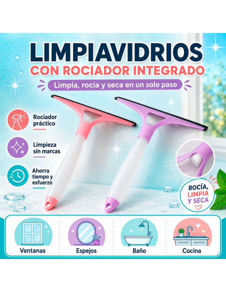 Limpiavidrios con Rociador Integrado al Mayoreo | LHESH