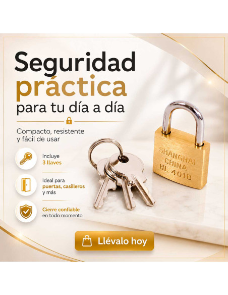 Candado Mini de Latón 20 mm al Mayoreo | LHESH
