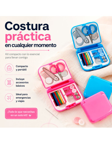 Kit de Costura Portátil con Estuche al Mayoreo | LHESH