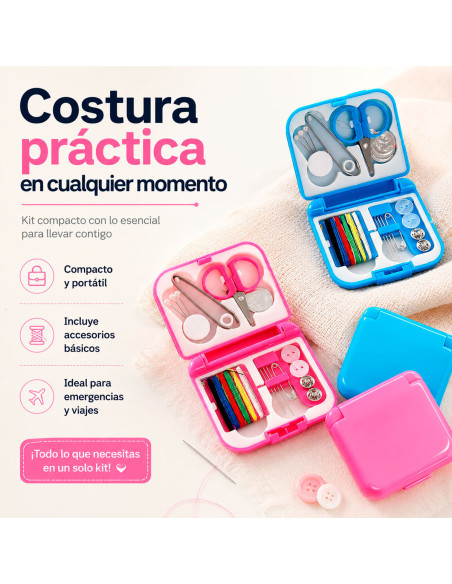 Kit de Costura Portátil con Estuche al Mayoreo | LHESH