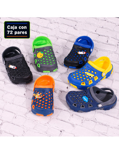 Sandalias Tipo Crocs Infantiles al Mayoreo | LHESH