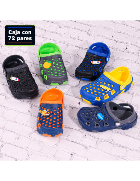 Sandalias Tipo Crocs Infantiles al Mayoreo | LHESH