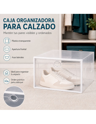 Caja para Calzado Marco Blanco al Mayoreo | LHESH