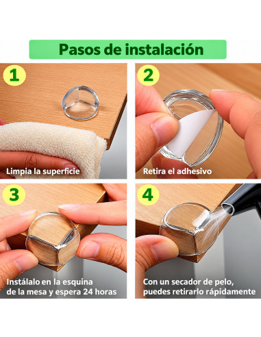 Protector Esquinas Muebles 4 Piezas al Mayoreo | LHESH