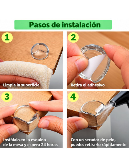 Protector Esquinas Muebles 4 Piezas al Mayoreo | LHESH