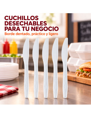 Cuchillos Desechables 10 Piezas al Mayoreo | LHESH