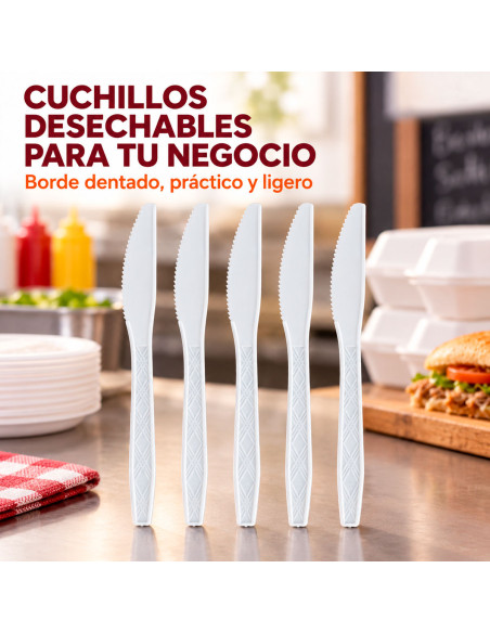 Cuchillos Desechables 10 Piezas al Mayoreo | LHESH