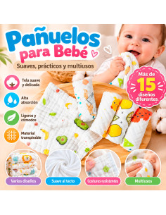 Pañuelos para Bebé Diseño Surtido al Mayoreo | LHESH