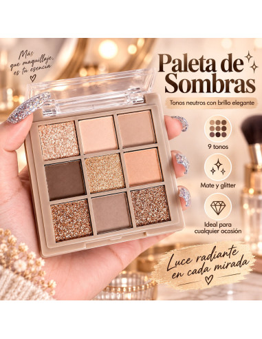 Paleta de Sombras Mugeleen 9 Tonos 05 al Mayoreo | LHESH