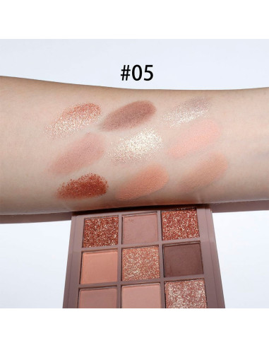 Paleta de Sombras Mugeleen 9 Tonos 05 al Mayoreo | LHESH