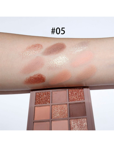 Paleta de Sombras Mugeleen 9 Tonos 05 al Mayoreo | LHESH